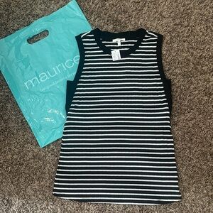 NWT- Maurice’s Striped Tank